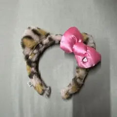 ユニバ キティ カチューシャ ヒョウ柄