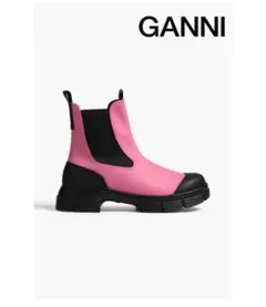 【GANNI/ガニー】☆イチオシ☆リサイクルラバー チェルシーブーツ 24㎝