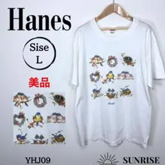 ★美品★ Hanes ヘインズ Tシャツ Maui 鳥 綿 ユニセックス L