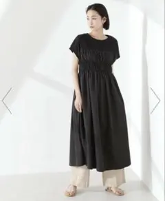 ナノユニバース　フロントシャーリングドッキングワンピース