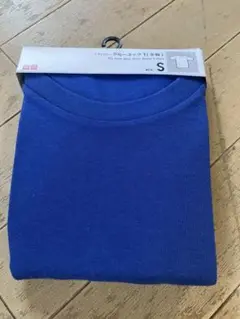 ユニクロ ドライカラークルーネックTシャツ Sサイズ ブルー 新品