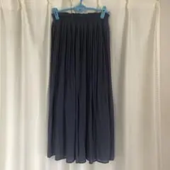 ウエスト総ゴム長め丈くすみカラー プリーツロングスカート美品Radarista