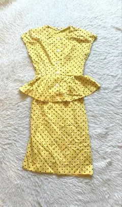 ヴィンテージ☆LOVE RICH 水玉ツーピースセットアップ