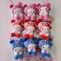 サンリオキャラクターズ　むにゃすやマスコット　ハローキティ　9種セット