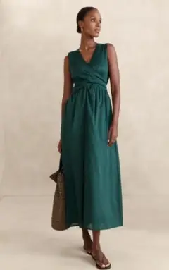 BANANA REPUBLIC ボイルラップウエスト マキシワンピース