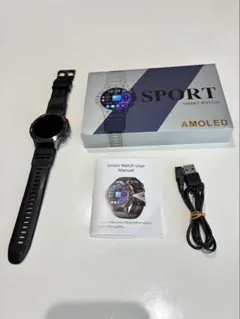 SPORT スマートウォッチ AMOLED