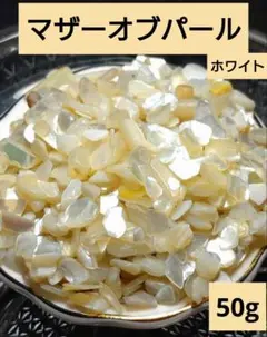マザーオブパール　ホワイト　小粒　50g◆オーストラリア産