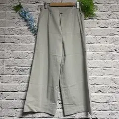【超美品】KANSAI BIS ライトグレー ワイド パンツ 薄手 ストレッチ