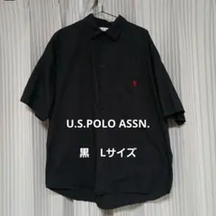 U.S.POLO ASSN.　ユーエスポロアッスン　メンズ半袖シャツ　黒