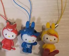 【非売品】リプトン ハローキティ ロディ コラボ ストラップ 3点セット