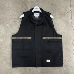 21ss WTAPS REP VEST COTTON.TWILL BLACK