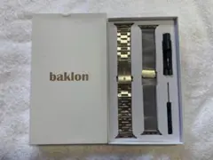 baklon アップルウォッチ バンド シルバー42mm/44mm