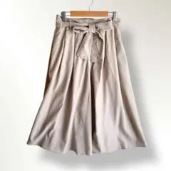 Grand table レディースキュロットパンツ　ベージュ　薄手　M
