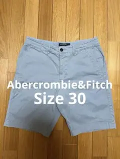 Abercrombie&Fitch アバクロ ハーフパンツ グレーブルー 30
