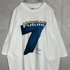 USA製 90s Future 7 ビックプリント　半袖　Tシャツ　古着　2XL