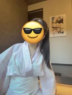 浴衣　花柄　レディース　浴衣セット　美品