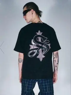SUPPLIER Vintage Wash Pierced Cross Tee