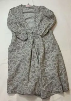 ミントデザインズ 花柄 ロングカーディガン 羽織り M