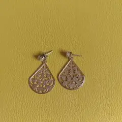 ピアス(両耳)⭐ピンクゴールド⭐ドロップ