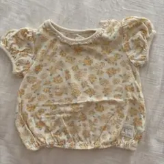 conoo 花柄フリル袖Tシャツ 70cm