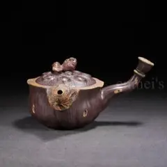 中国古美術・原鉱紫泥荷塘月色紫砂壺・底款：陳鳴遠・紫砂壺・急須・茶壺・茶道・置物 2025年最新】陳鳴遠の人気アイテム - メルカリ
