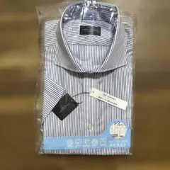 新品　山本寛斎ストライプ ドレスシャツLLサイズ未使用品タグ付き税込み5390円