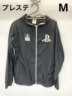 【レア】　PlayStation フルジップ ナイロンジャケット 黒　M ゲーム