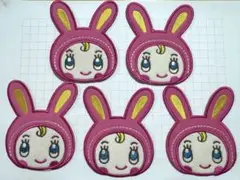 メゾピアノ　ベリエちゃん　ワッペン 5枚セット