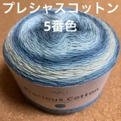 プレシャスコットン 5番色 1玉 200g 中細 毛糸 ユザワヤ 編み物 A9