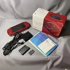 【動作品】PSP3000 ラディアントレッド 本体 PSP-3000