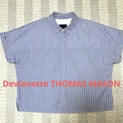 Devianette THOMAS MASON ストライプ 半袖シャツ