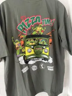 新品 タートルズ TURTLES PIZZA TIME Tシャツ L