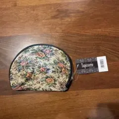新品タグ付き　タピスリー　ラウンドポーチ