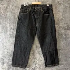 【W36L32】リーバイス501 黒ブラックデニム アメカジ ゆるダボメンズ古着