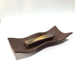 中村梅山　紫釉金彩一輪生　共箱　花入　花器　茶道具 中村梅山 紫釉金彩一輪生 共箱 花入 花器 茶道具 - メルカリ