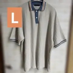 ニコアンド ニットポロシャツ　オーバーサイズ