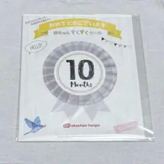 アカチャンホンポ 赤ちゃんすくすくシール 10month Justborn
