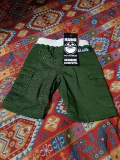 HEADROCK ハーフパンツ オリーブグリーン90㎝