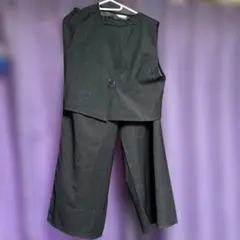 ダークグレー セットアップ パンツ