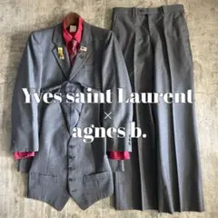 極美品 スリーピース × Yves saint Laurentネクタイ