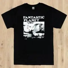 FANTASTIC PLANET カルトSFアニメ映画 Tシャツ ルネ・ラルー黒