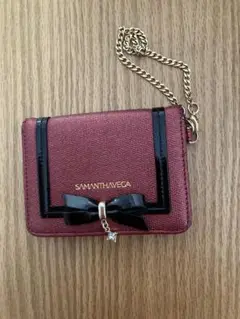 SAMANTHAVEGA ワインレッド パスケース