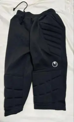 uhlsport パッド付き キーパーパンツ ブラック ウールシュポルト