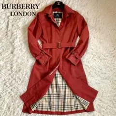 激レア BURBERRY LONDON ステンカラーコート ノバチェック ベルト