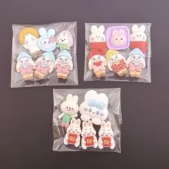 ⭐️早い者勝ち⭐️デコパーツ　17個セット　ホイップデコ材料　うさぎさんセット