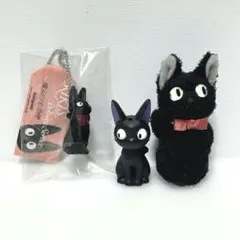 ジブリ　魔女の宅急便 ジジ　指人形　ぬいぐるみ　ストラップ　マスコット