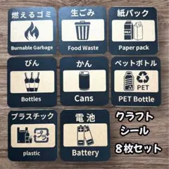 分別ラベル　クラフトシール