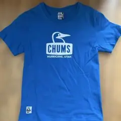 CHUMS 青 Tシャツ Mサイズ
