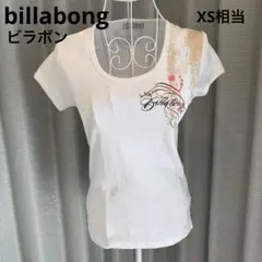 billabong ビラボン ホワイト グラフィックプリント 半袖Tシャツ