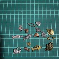 金属製魚チャーム12個セット